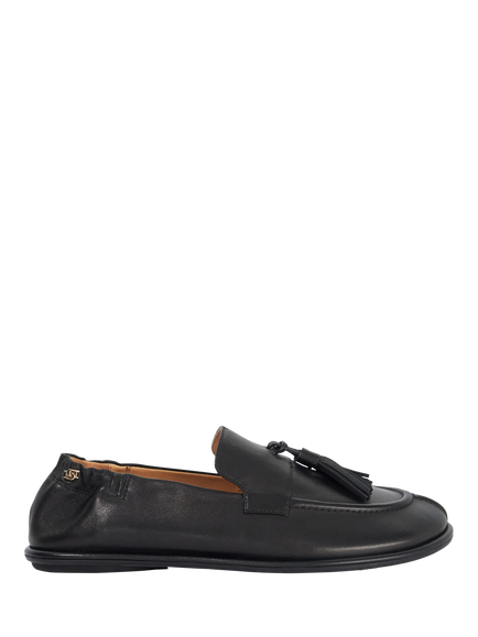 Dune London Grounding Leather Loafers, Black, Black