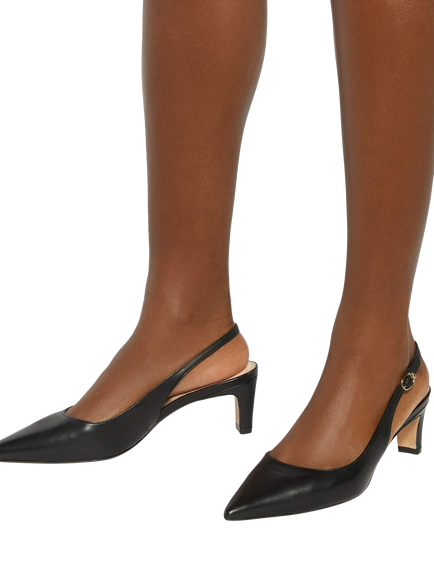 Dune London Connection Kitten Heel Court Shoes, Black - view 2, Black