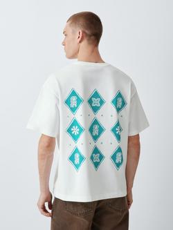 John Lewis x LABRUM Heavyweight Cotton Boxy Fit Nomoli Logo T-Shirt - view 2, Ecru