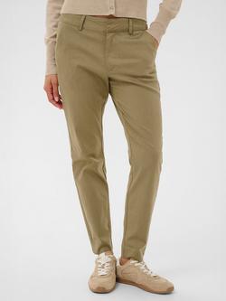 KAFFE Lea Slim Fit Chinos, Dusky Green, Dusky Green