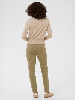 KAFFE Lea Slim Fit Chinos, Dusky Green - view 2, Dusky Green