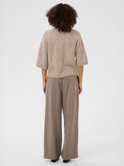 KAFFE Rosie Flowers Cardigan, Greige - view 2, Greige