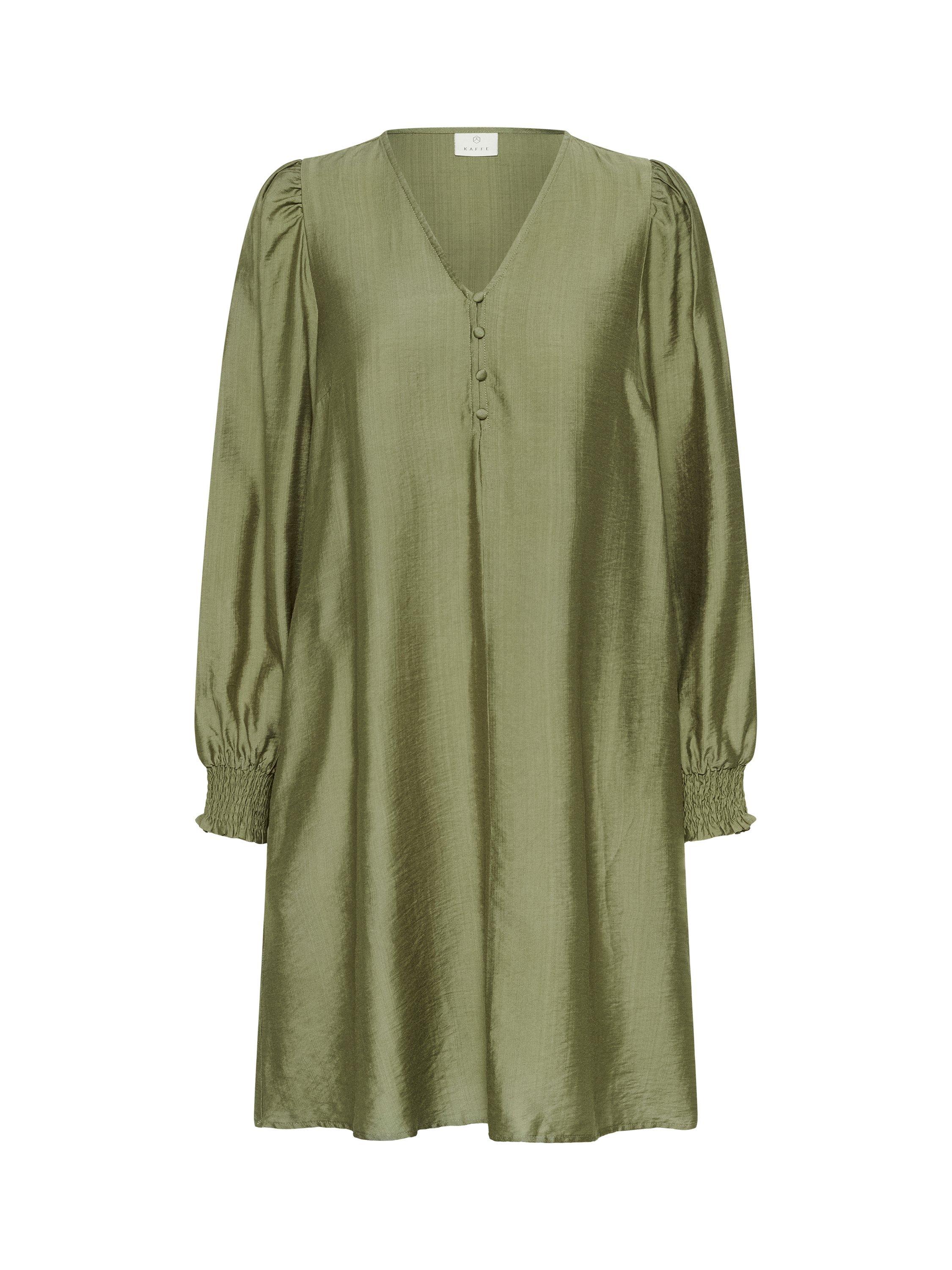 Product image 3 of 4, which shows KAFFE Lufia V-Neck Dress, Green, 8