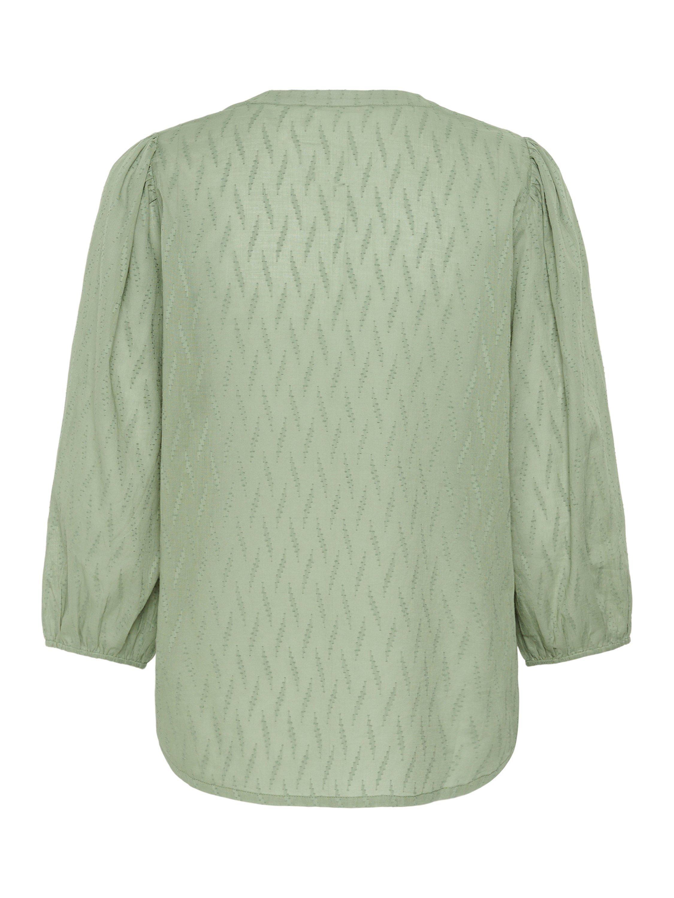Product image 5 of 5, which shows KAFFE Gabriela Textured Top, Sea Spray, 8