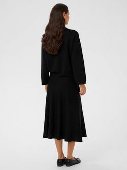 KAFFE Malina Knitted Midi Skirt, Black - view 2, Black