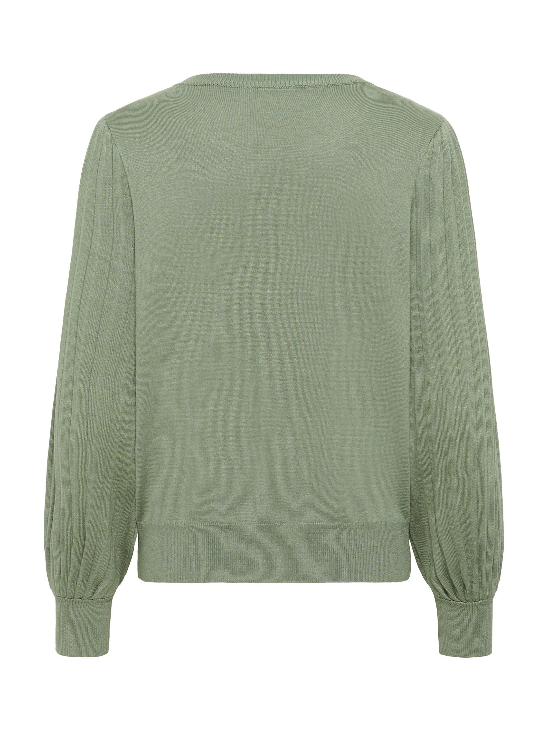 Product image 6 of 6, which shows KAFFE Lone Pleated Sleeve Jumper, Green, XS