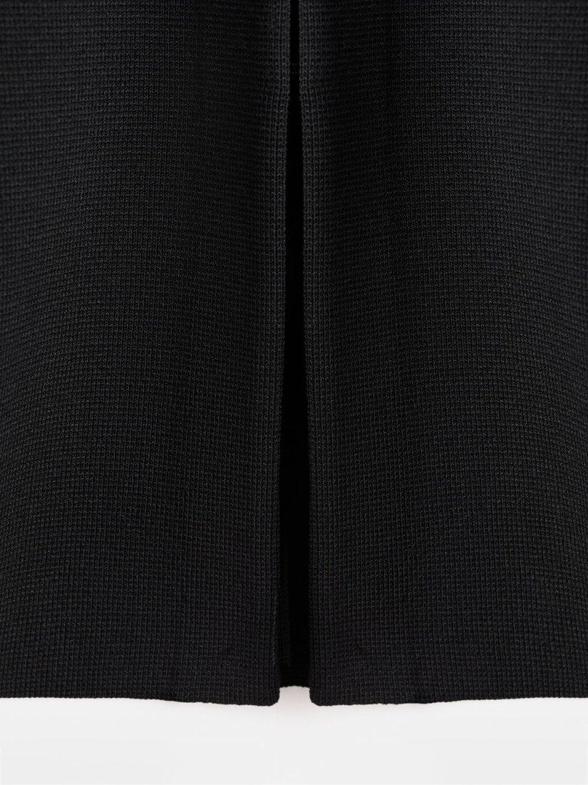 Product image 5 of 6, which shows Mango Sofis Oversized V-Neck Cardigan, Black, L