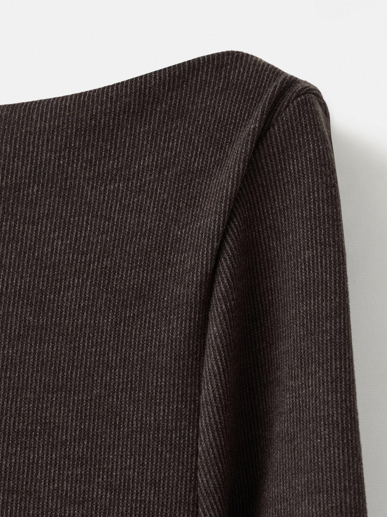 Product image 5 of 8, which shows Mango Basila Ruched Maxi Dress, Brown, 10