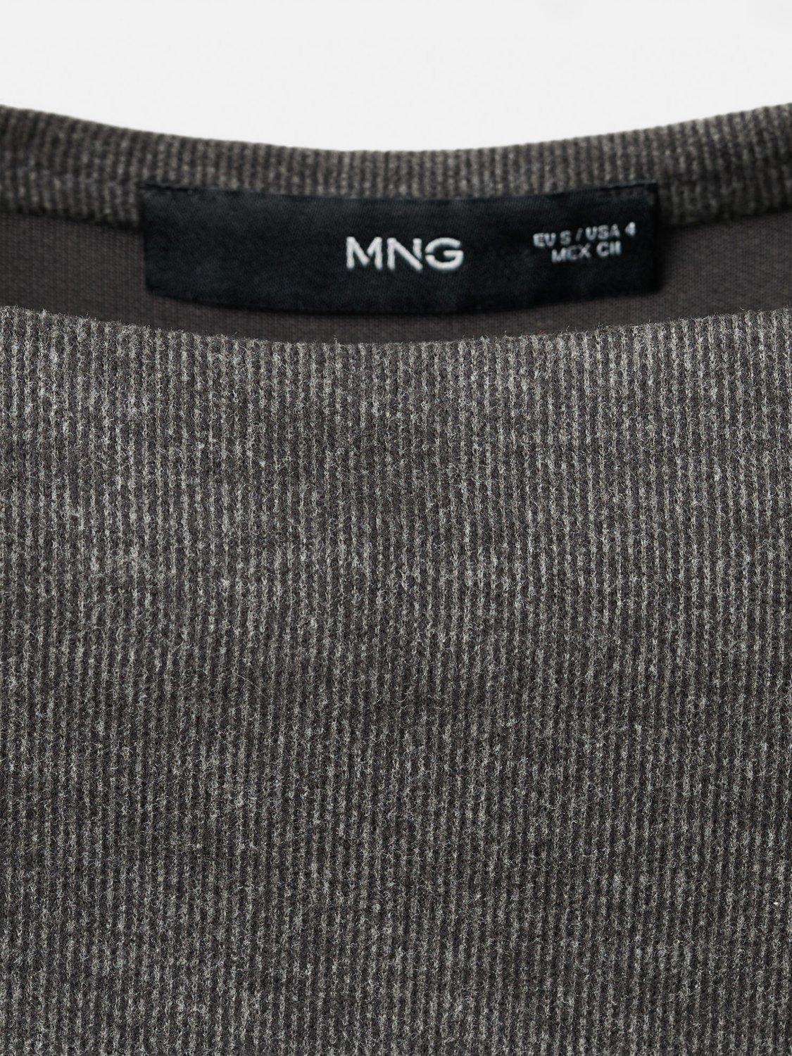 Product image 8 of 8, which shows Mango Basila Ruched Maxi Dress, Grey, 4