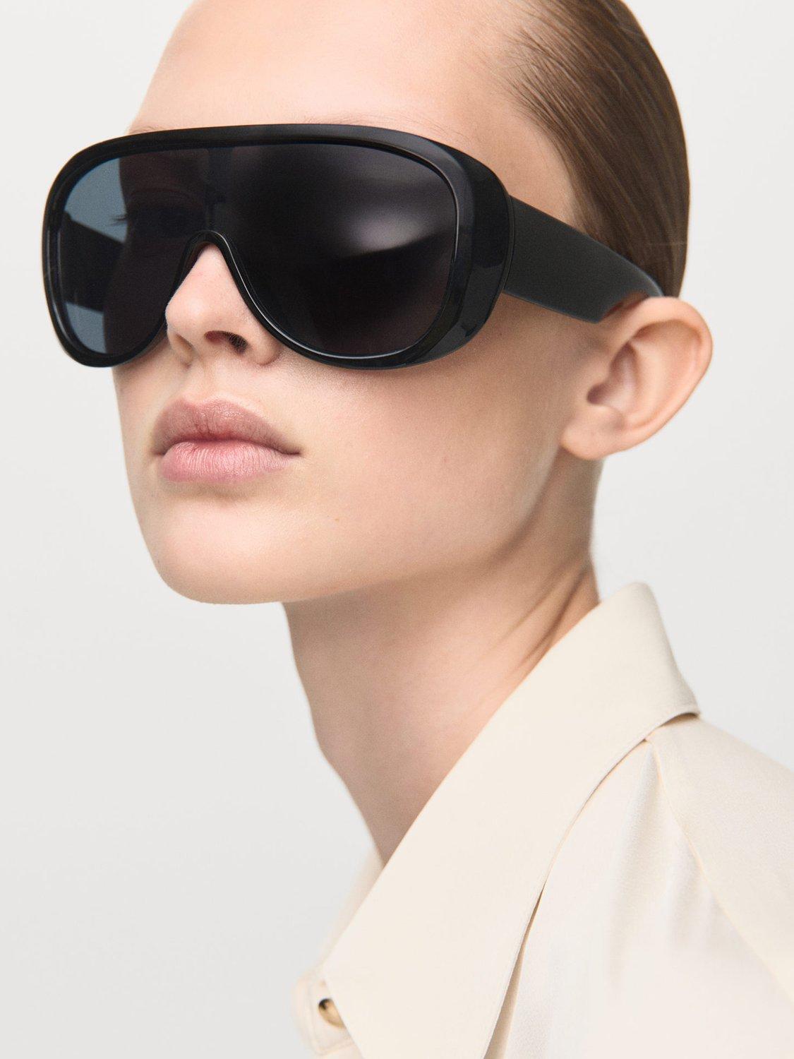 Product image 6 of 8, which shows Mango Ideale Satin Shirt, Light Beige, 10