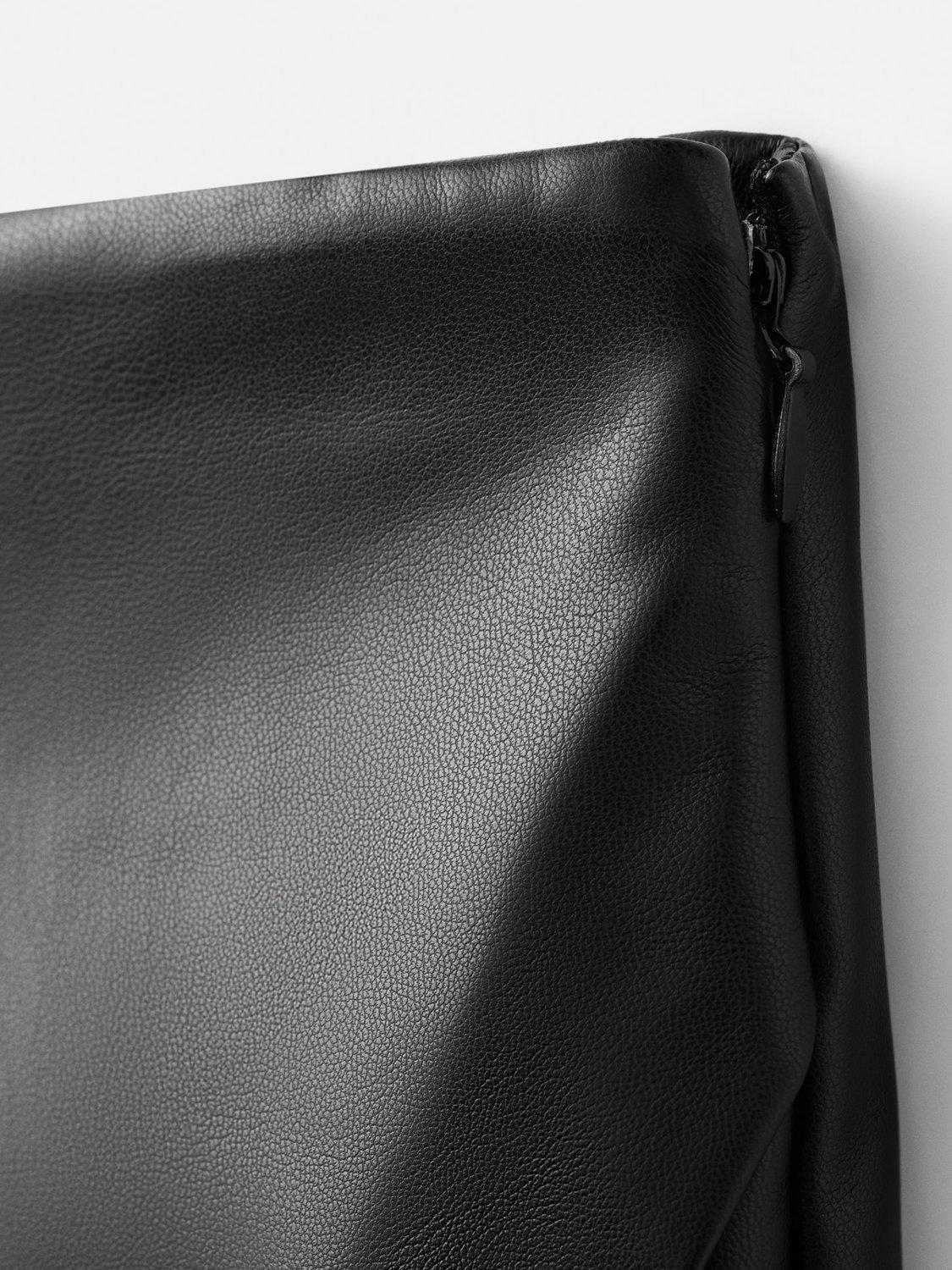 Product image 7 of 7, which shows Mango Candy Faux Leather Skorts, Black, 10