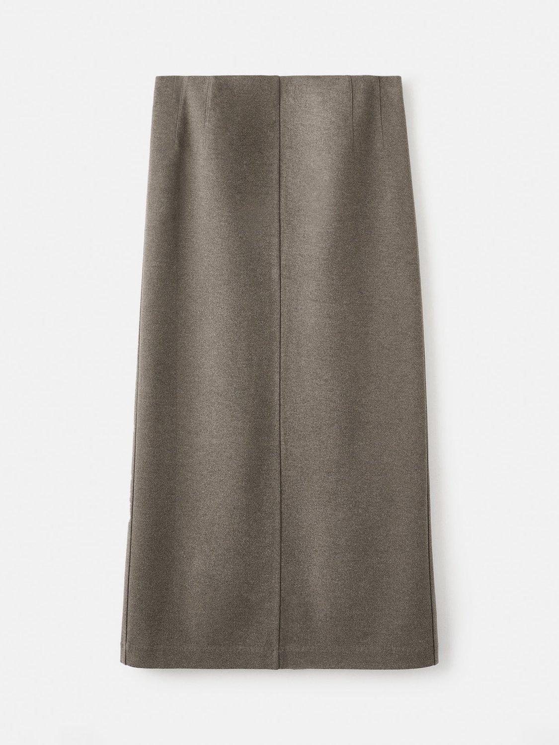 Product image 3 of 8, which shows Mango Chile Pencil Midi Skirt, Medium Brown, L