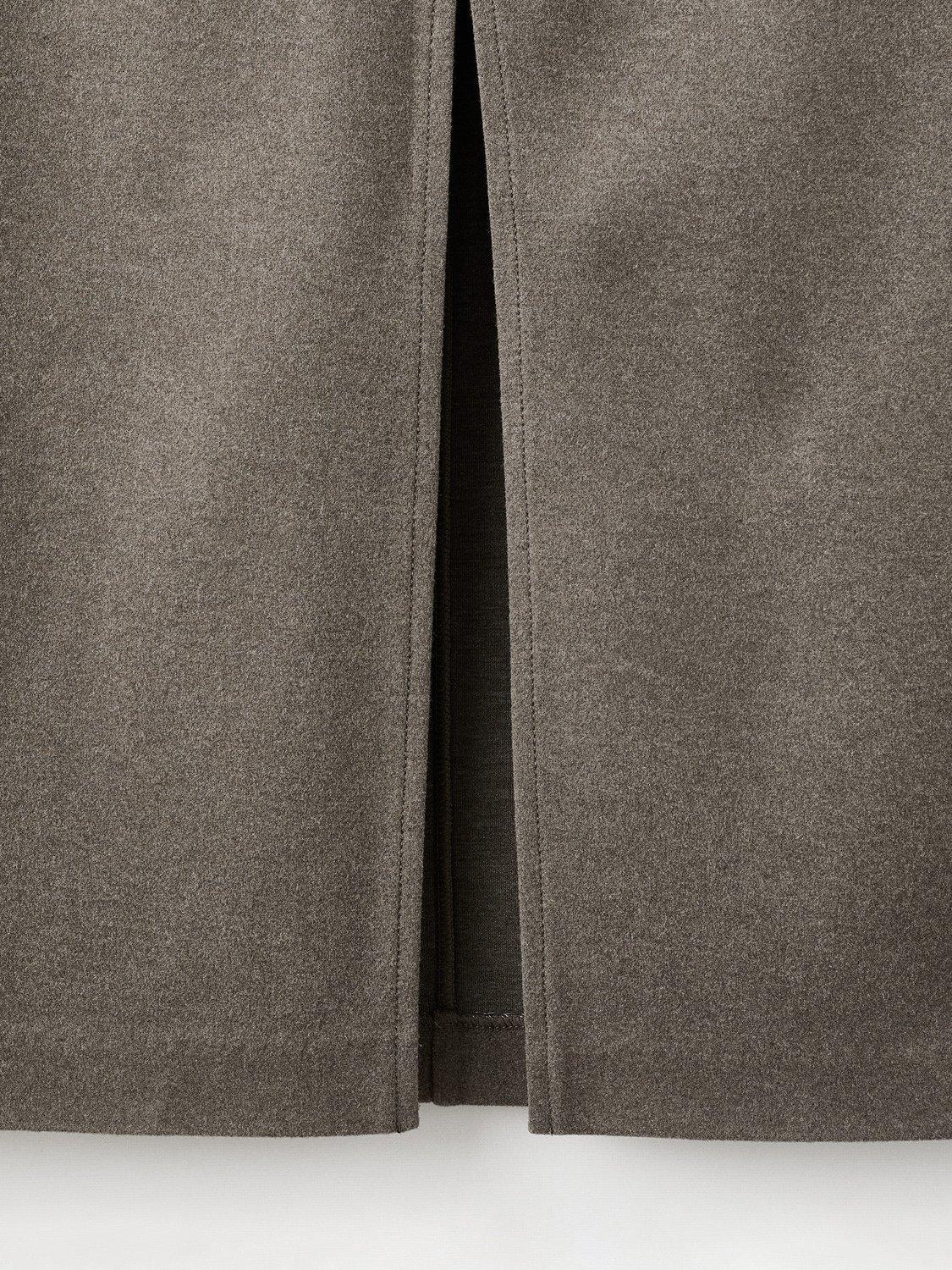 Product image 5 of 8, which shows Mango Chile Pencil Midi Skirt, Medium Brown, L