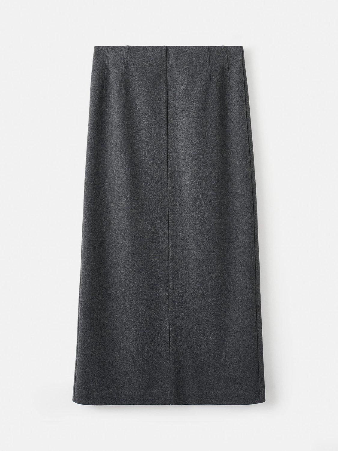 Product image 3 of 7, which shows Mango Chile Pencil Midi Skirt, Dark Grey, XXS