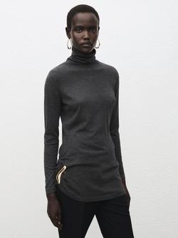 Mango Ana Waist Brooch, Charcoal, Charcoal