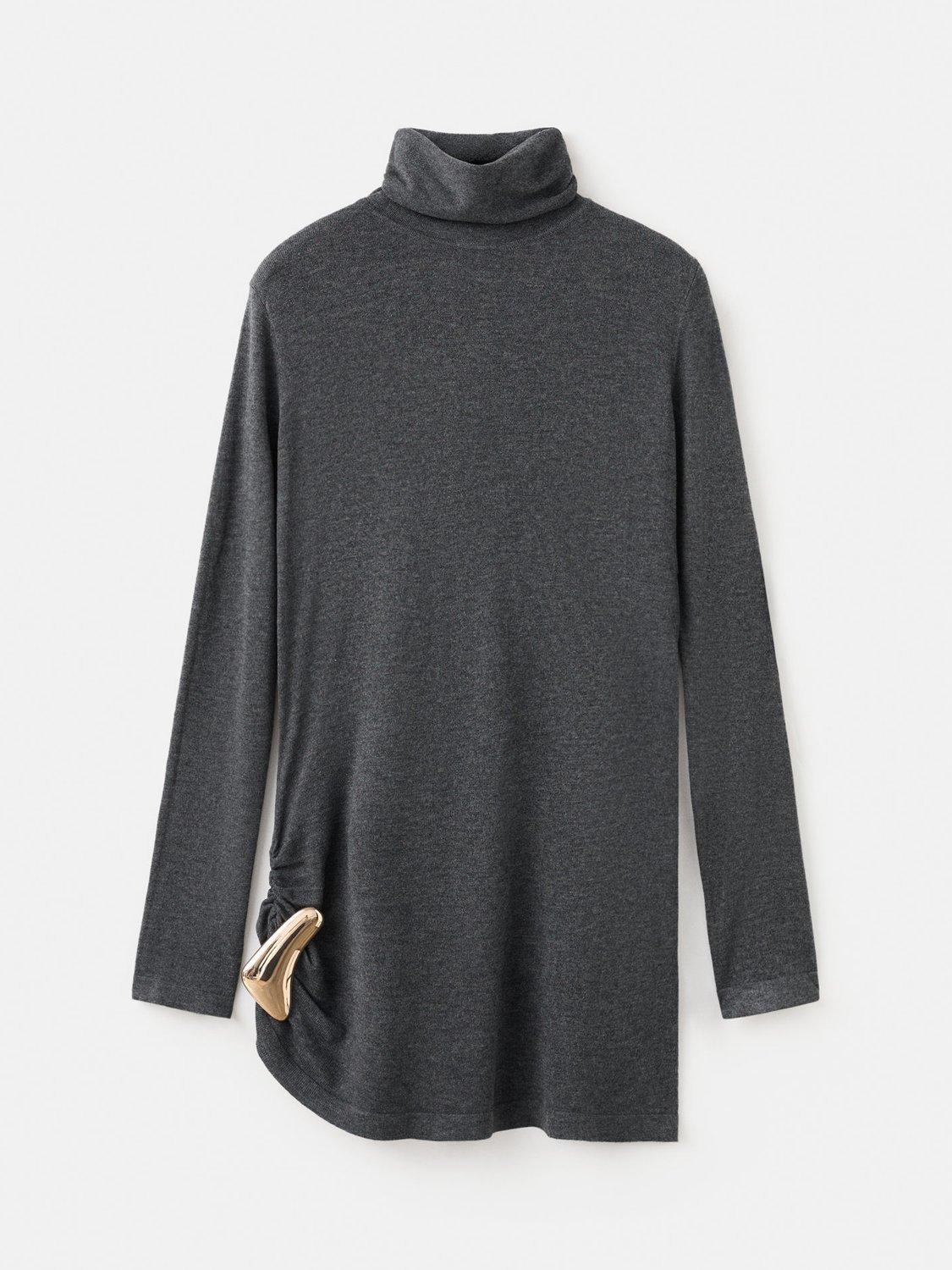 Product image 3 of 7, which shows Mango Ana Waist Brooch, Charcoal, L