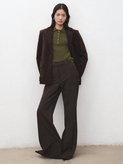 Mango Nepo Polo Neck Jumper, Khaki, Khaki