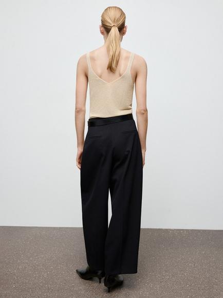 Mango Kling Sparkle Knit Top, Gold - view 2, Gold