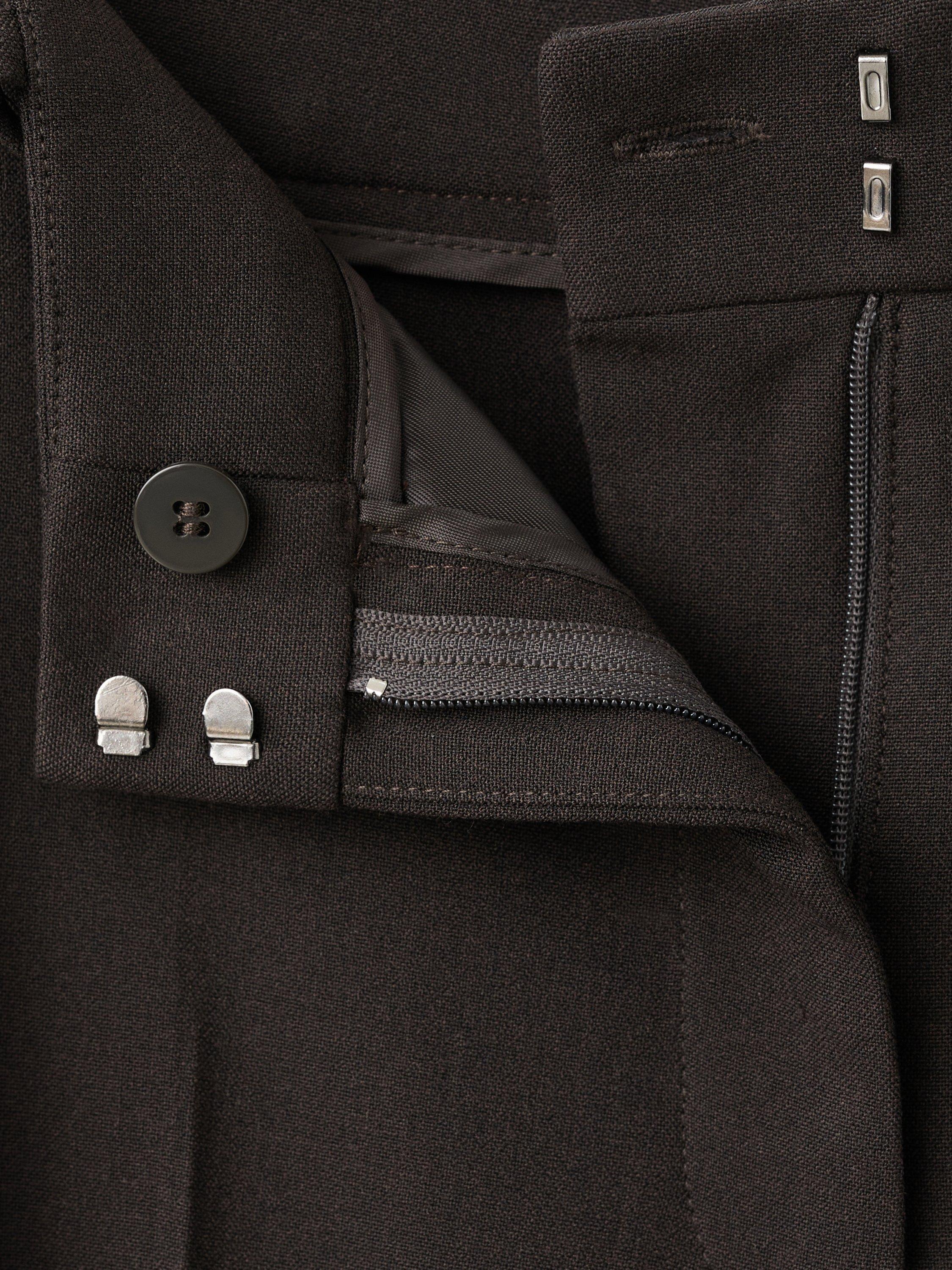 Product image 7 of 7, which shows Mango Bergen Straight Tailored Trousers, Dark Brown, 10