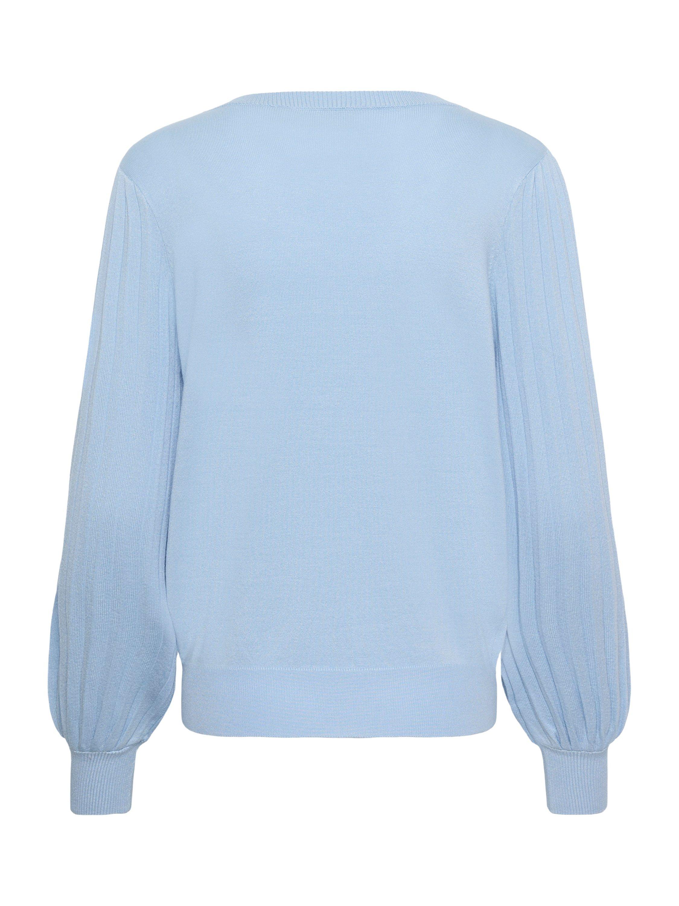 Product image 6 of 6, which shows KAFFE Lone Pleated Sleeve Jumper, Light Blue, XS