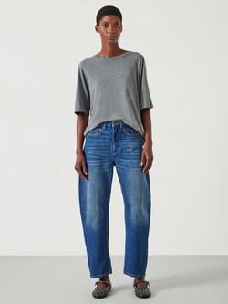 HUSH Reece Drape T-Shirt - view 2, Light Grey