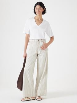 HUSH Reece V-Neck Drape T-Shirt - view 2, White