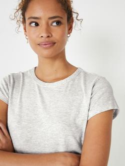 HUSH Crew Neck Slim Fit T-Shirt, Light Grey - view 2, Light Grey