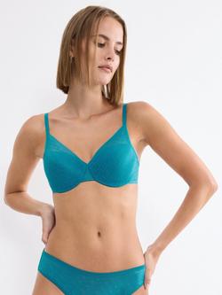 Triumph Signature Sheer Padded Bra, Arizona Blue