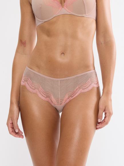 Triumph Comfort Glam Lace Hipster Knickers, Desert Sand
