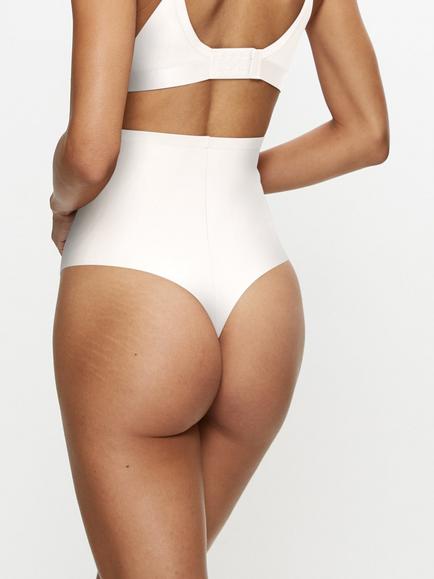 Triumph Shape Smart High Waist Thong, Ecru - view 2, Ecru