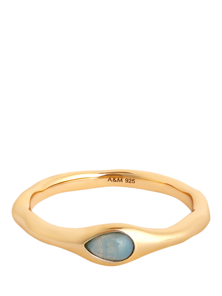 Astrid & Miyu Opal Cocktail Ring, Gold, Gold/Multi