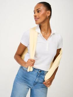 Crew Clothing Classic Polo Shirt, White