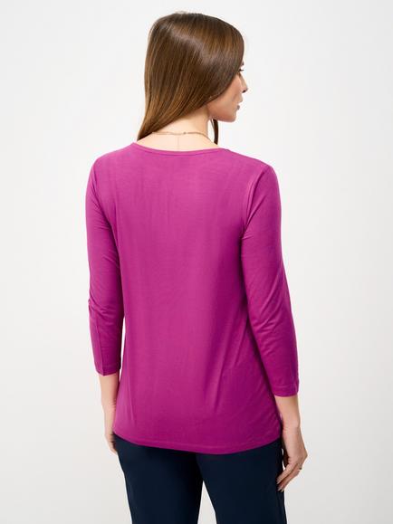 Crew Clothing Jemma Boat Neck Top - view 2, Raspberry Pink