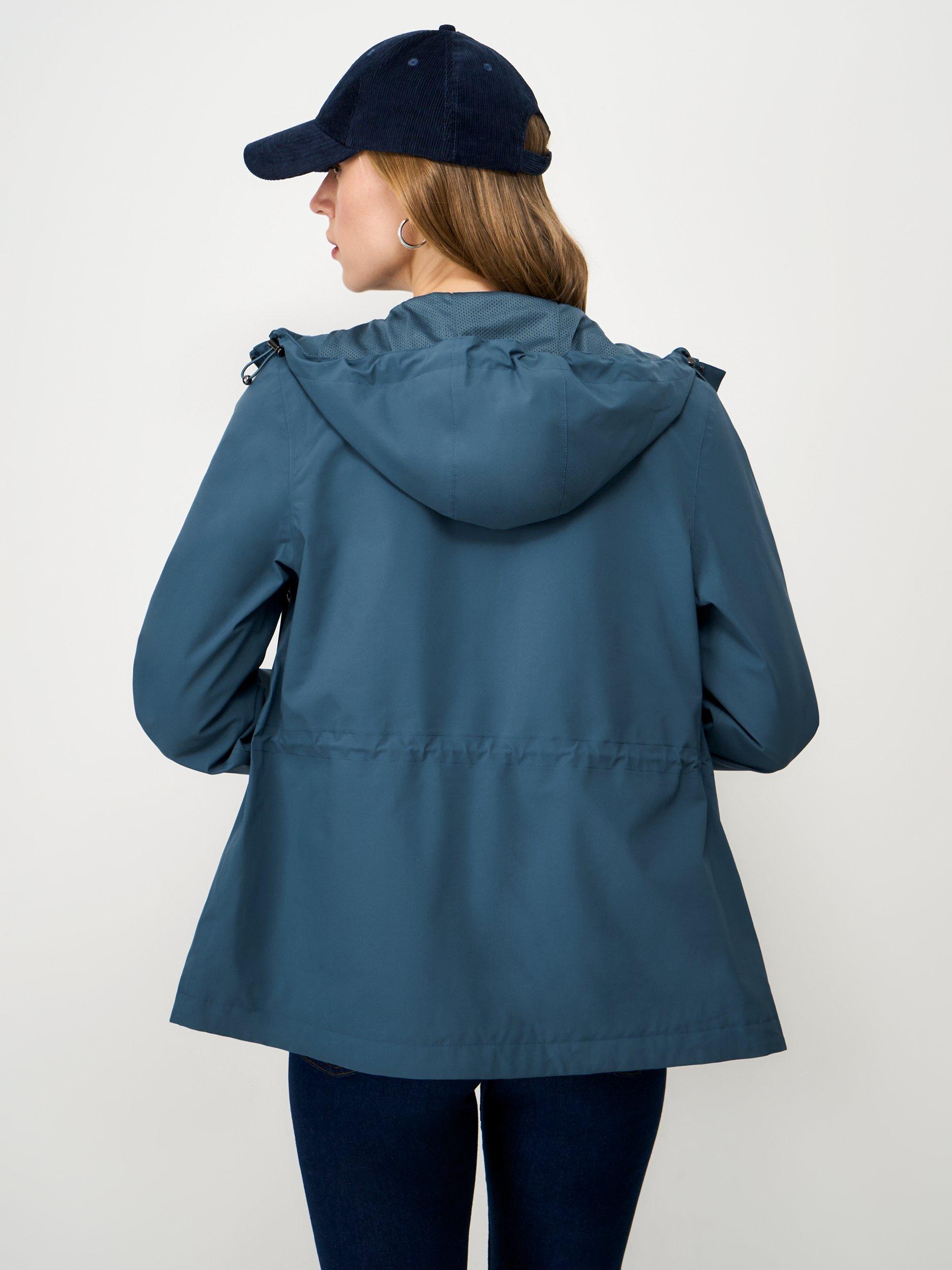 Product image 2 of 5, which shows Crew Clothing Waterproof Raincoat, Teal Blue, 8