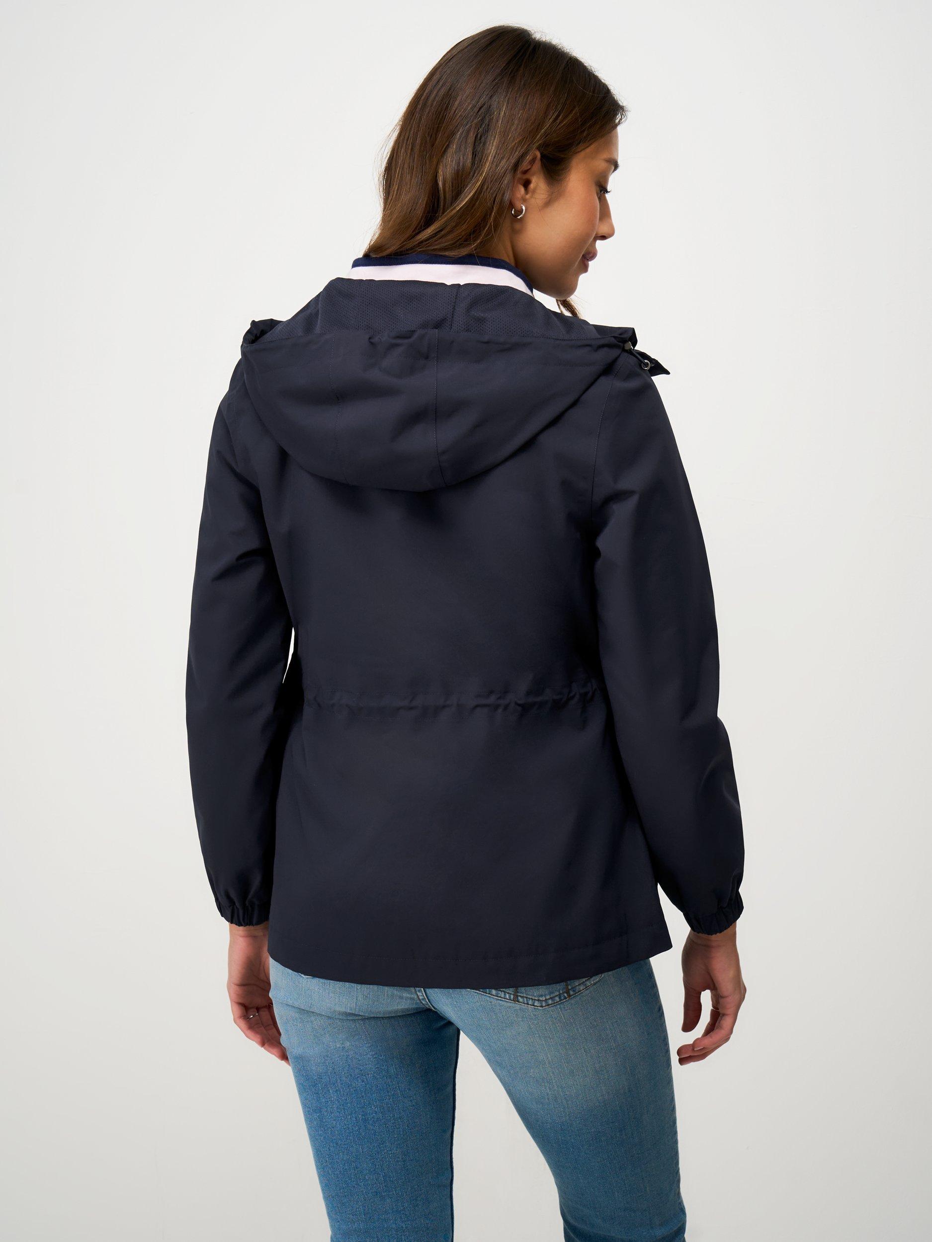 Product image 2 of 5, which shows Crew Clothing Waterproof Raincoat, Navy Blue, 10