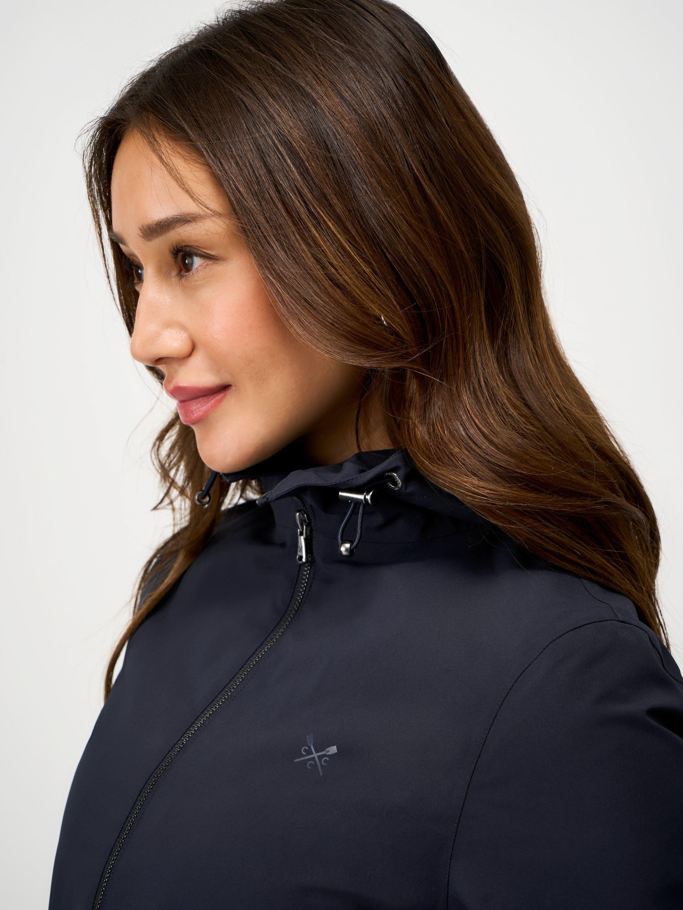 Product image 4 of 5, which shows Crew Clothing Waterproof Raincoat, Navy Blue, 10