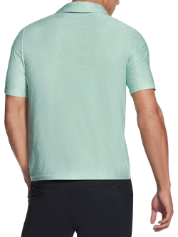 Skechers GO DRI All Day Printed Polo Shirt, Lime Green - view 2, Lime Green