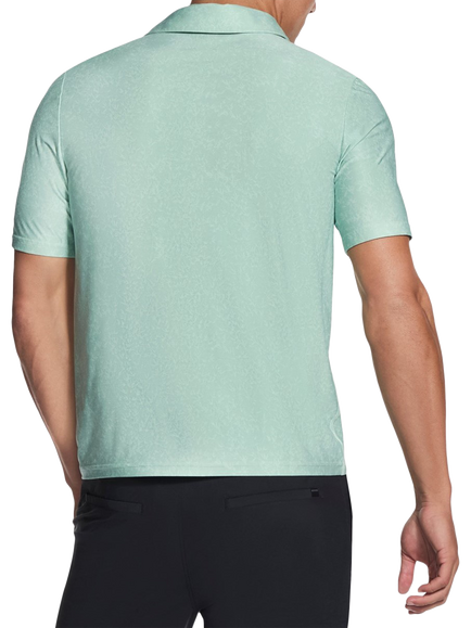 Skechers GO DRI All Day Printed Polo Shirt, Lime Green - view 2, Lime Green