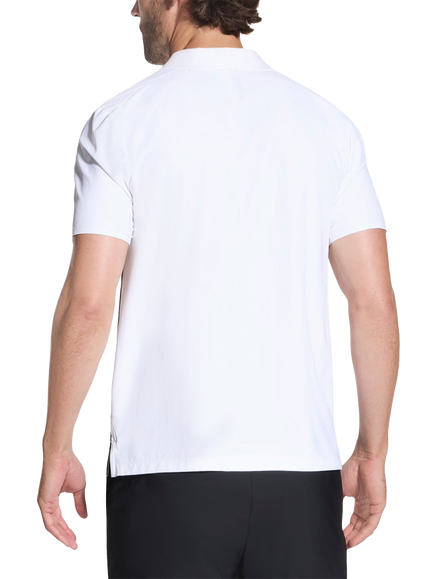Skechers Ace Tour Polo Shirt, White/Black - view 2, White/Black
