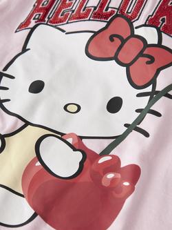 NAME IT Kids' Short Sleeve Hello Kitty T-Shirt, Cradle Pink - view 2, Cradle Pink