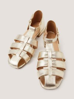 Monsoon Bobbi Fisherman Sandals, Gold - view 2, Gold