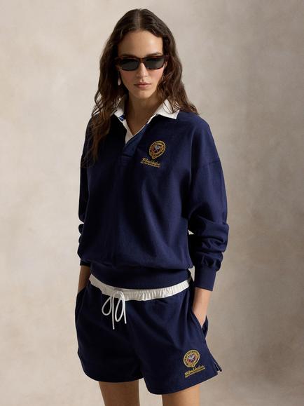 Polo Ralph Lauren Wimbledon 2026 Rugby Shirt, Refined Navy Multi, Refined Navy Multi