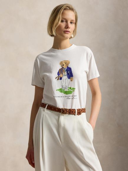 Polo Ralph Lauren Wimbledon 2026 Bear Graphic T-Shirt, White, White