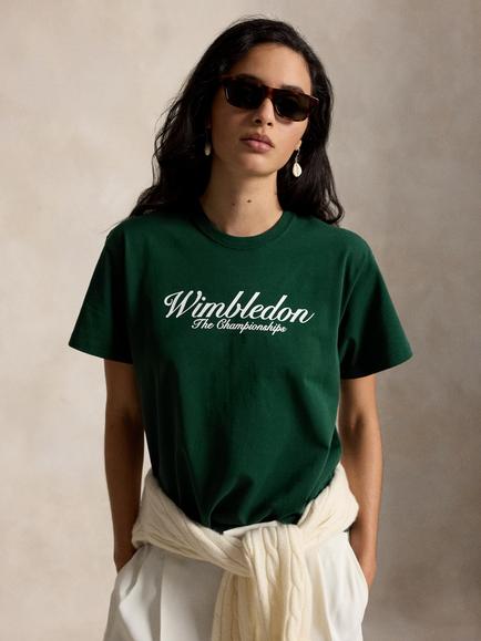 Polo Ralph Lauren Wimbledon 2026 Graphic T-Shirt, Moss Agate, Moss Agate