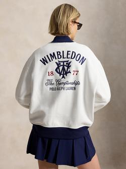 Polo Ralph Lauren Wimbledon 2026 Knit Bomber Jacket, White - view 2, White