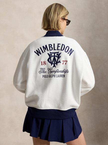 Polo Ralph Lauren Wimbledon 2026 Knit Bomber Jacket, White - view 2, White