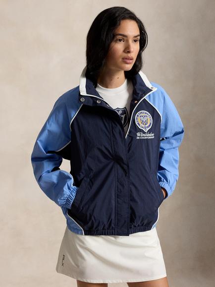 Polo Ralph Lauren Wimbledon 2026 Windbreaker Jacket, Refined Navy/Multi, Refined Navy Multi