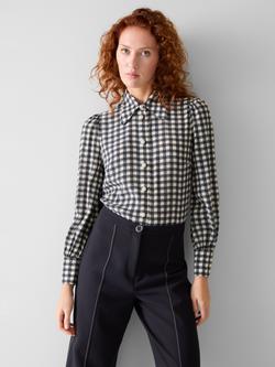 L.K.Bennett Sonya Gingham Shirt, Mul-cream, Mul-cream