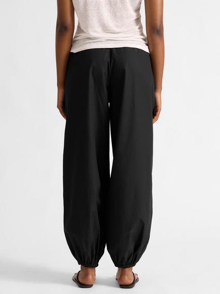 Albaray Elasticated Hem Balloon Trousers, Black - view 2, Black