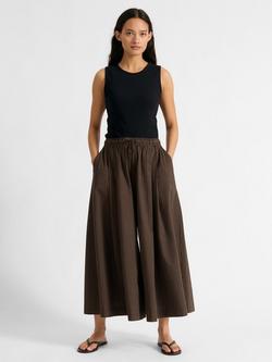 Albaray Gingham Culottes, Brown, Brown